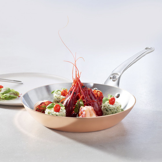 Copper frypan INOCUIVRE Ø24cm