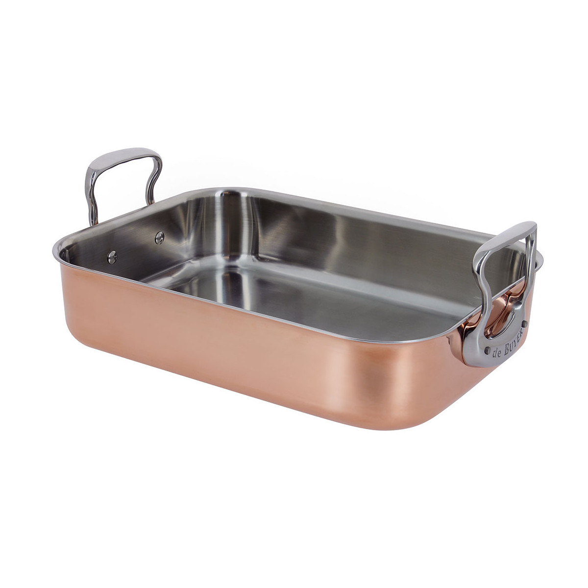 Casserole De Buyer Inocuivre 18 cm - manche fonte d'acier