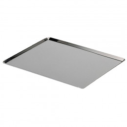Plaque de cuisson bords pincés inox