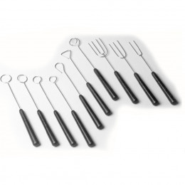 SET OF STAINLESS STEEL CHOCOLATE FORKS