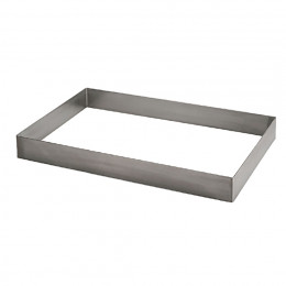 Cadre rectangulaire Opéra inox