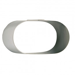 Ring, stainless steel, oblong