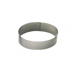 Cercle à pâtisserie inox, ovale Ht 4,5 cm