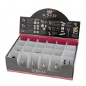 DISPENSER BOX OF 120 ASSORTED STAINLESS STEEL NOZZLES