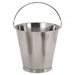 Bucket, stainless steel
