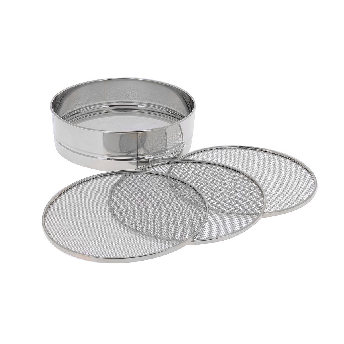 Sieves Sieve 4 removable meshes, stainless steel, stainless steel, , Sieves - De  Buyer