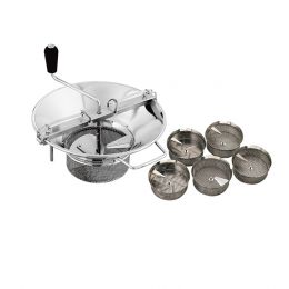 Food mill and sieves, stainless steel
