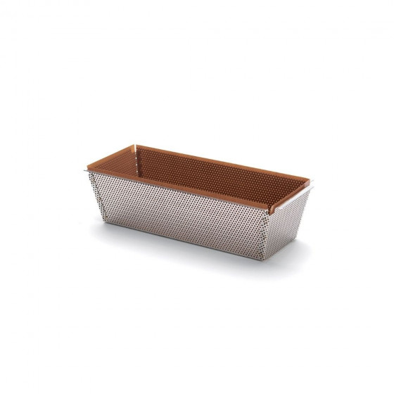 Rectangular cake mold with removable bottom