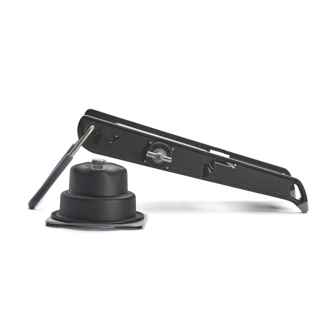 Mandoline De Buyer SWING PLUS Rouge - Coupes Julienne, Ondulées, Gaufrées - Sécurité Optimale