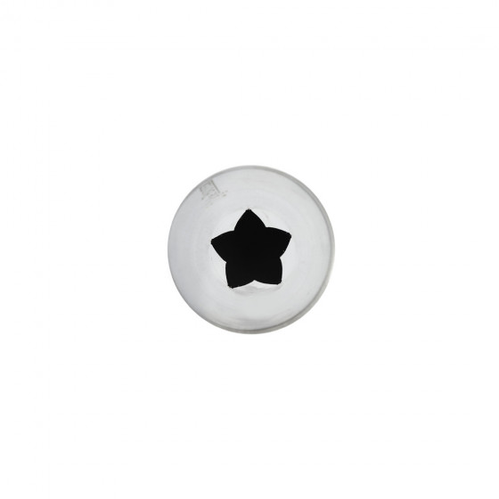 Sterntülle Edelstahl E5 - 5 Zähne Ø13mm