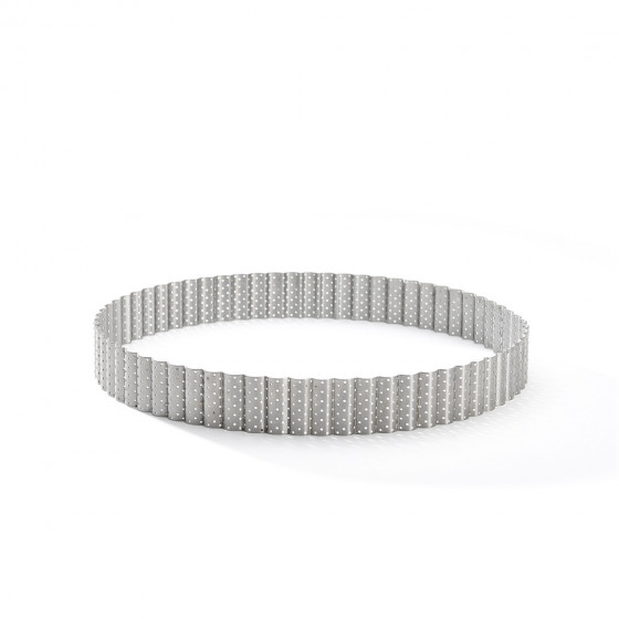 Perforierte geriffelte Rund Tortenringe Ø24cm