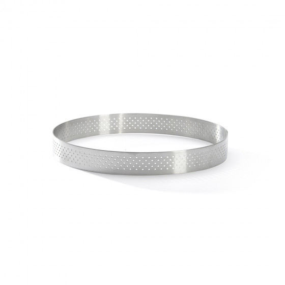 Perforierte Tortenringe Edelstahl VALRHONA Ø15,5cm H.2cm