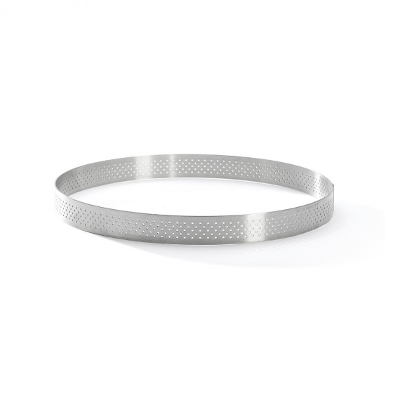 Perforierte Tortenringe Edelstahl VALRHONA Ø20,5cm H.2cm
