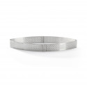 Calisson tart ring Ht 2 cm VALRHONA, perforated stainless steel