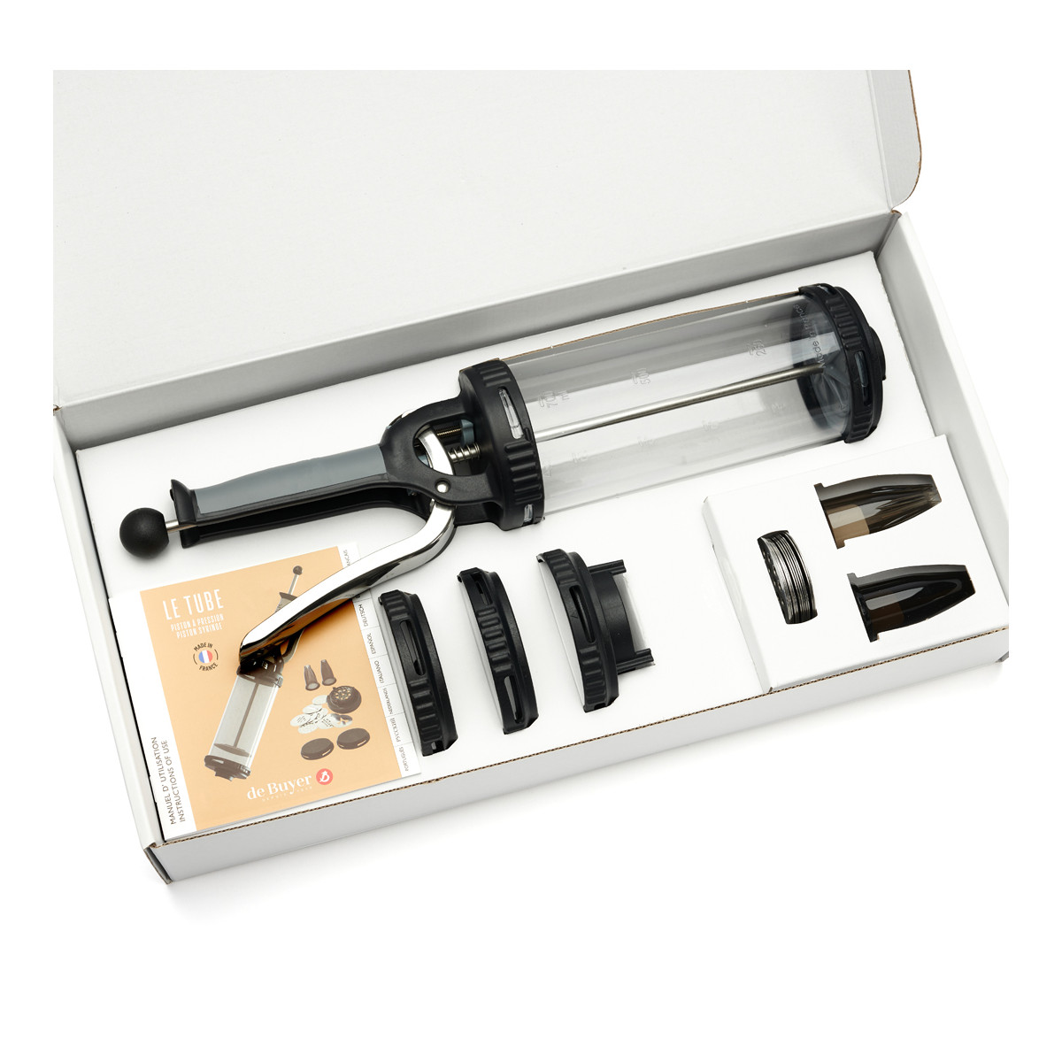 DE Buyer Piston Pressure LE TUBE Pastry Gun Set with 13DESK - New Kitchen  Store