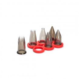 Set 6 Tüllen Tritan STARTER mit Sockel