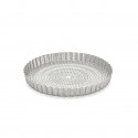 Round tart fluted mould and non-stick baking sheets, perforated stainless steel