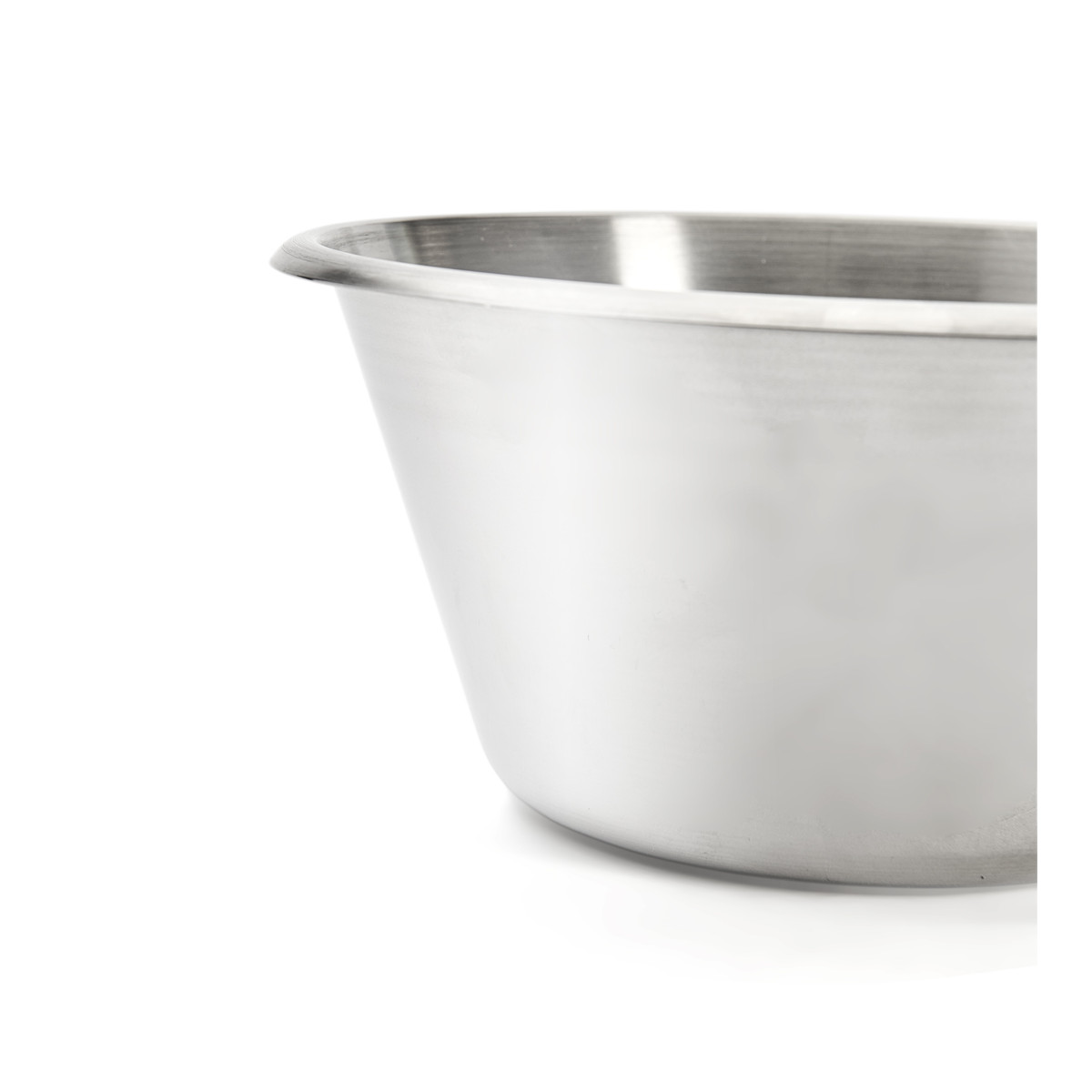 Bassine Inox Mallard Ferrière - Bord Roulé Ouvert, 16cm De Diamètre, 1 Litre
