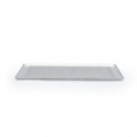 Perforated stainless steel tray