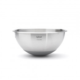 Stainless steel hemispherical bowl Ø30cm silicone base