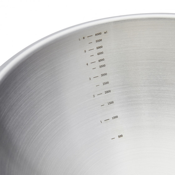 Runde Schlagschüssel Edelstahl Ø30cm Boden Silikon
