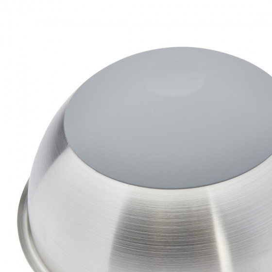 Stainless steel hemispherical bowl Ø30cm silicone base