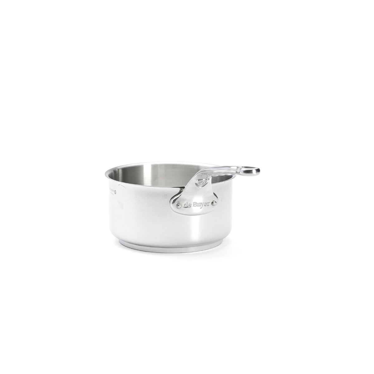 Casserole MILADY en inox avec queue en fonte d’inox, acier inox