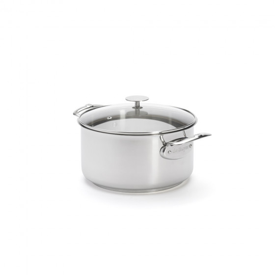 Stainless steel stewpan MILADY Ø24cm with glass lid