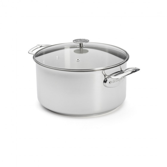 Stainless steel stewpan MILADY Ø28cm with glass lid