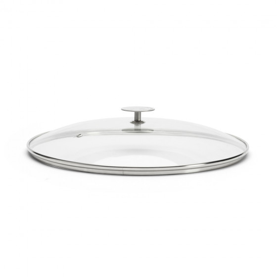 Glass lid with stainless steel knob Ø36cm