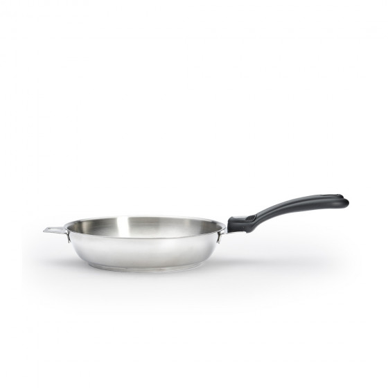 Removable Stainless steel frying pan MILADY TWISTY Ø24cm
