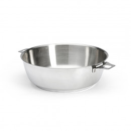 Removable Stainless steel riveted sauté-pan MILADY TWISTY Ø24cm