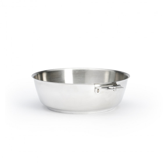 Removable Stainless steel riveted sauté-pan MILADY TWISTY Ø24cm