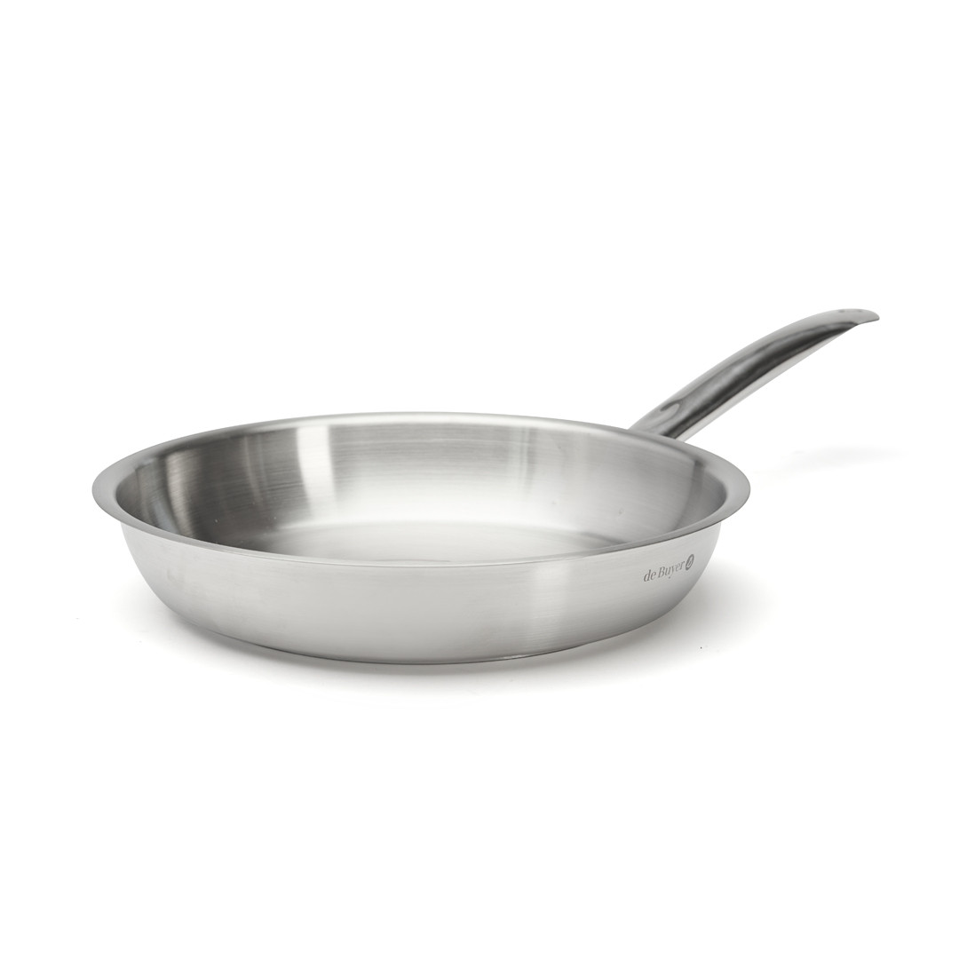 De Buyer - Alchimy 3 Poêle à Frire en Inox 28 cm - Les Secrets du Chef De Buyer - Alchimy 3 Poêle à Frire en Inox 28 cm - Les Secrets du Chef