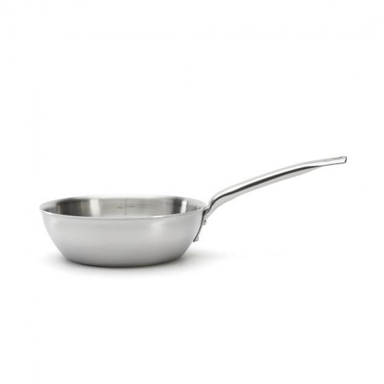 Stainless steel rounded sauté-pan ALCHIMY Ø20cm