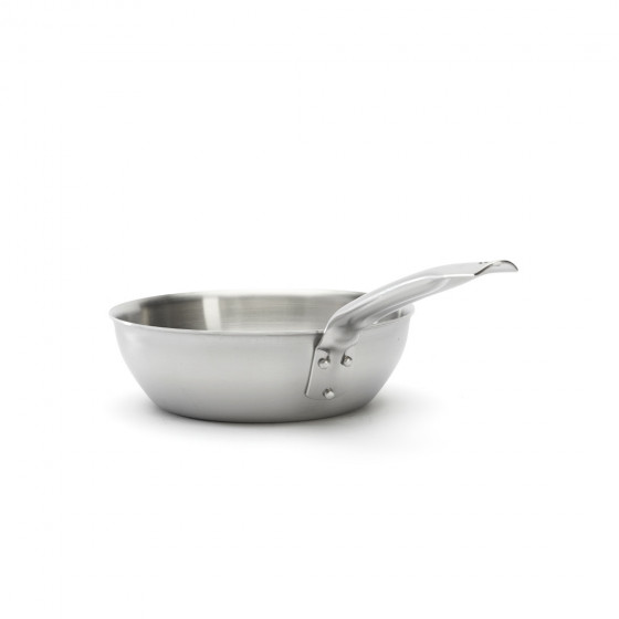Stainless steel rounded sauté-pan ALCHIMY Ø20cm