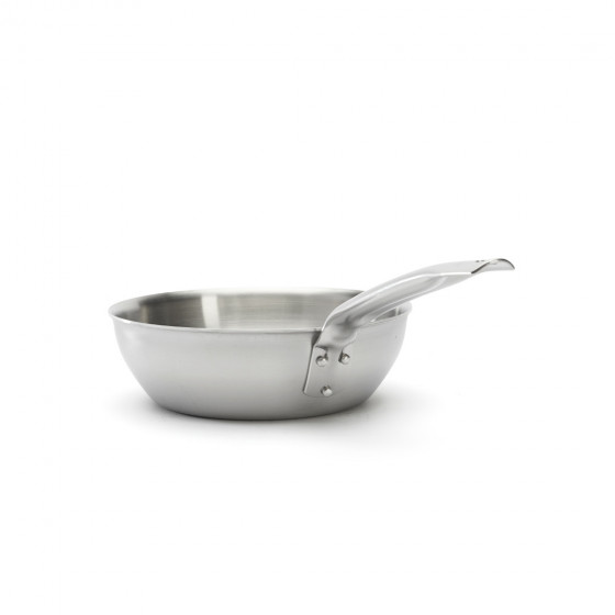 Stainless steel rounded sauté-pan ALCHIMY