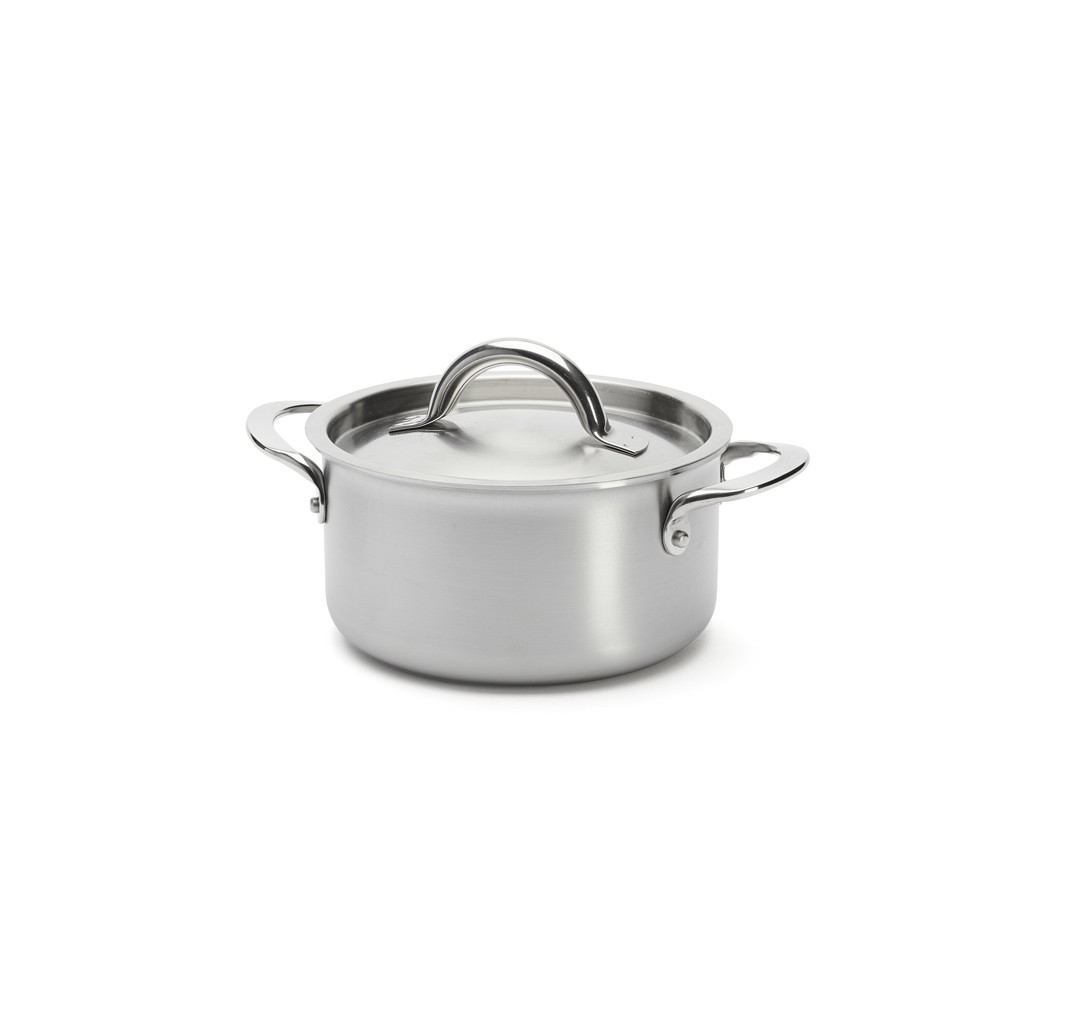 De Buyer Kochtopf Aus 3-lagigem Edelstahl, 20 Cm Durchmesser, Für Induktion & Alle Herde