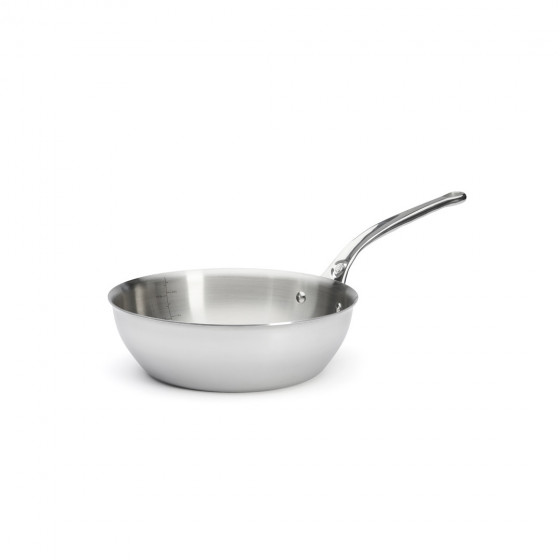 Stainless steel rounded sauté-pan AFFINITY