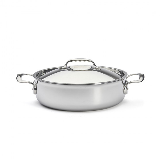 Stainless steel sauté-pan with lid AFFINITY Ø28cm