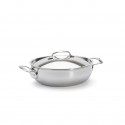 Stainless steel riveted sauté-pan AFFINITY
