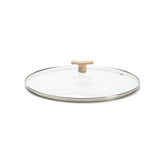 Glassdeckel Buchenholzknopf Ø32cm