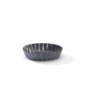 Tartlet round fluted mould, non-stick steel