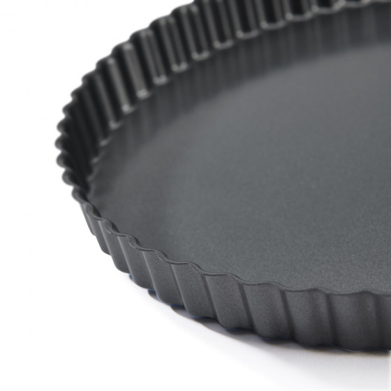 Geriffelte Runde Tortenform Stahl-Antihaft Ø28cm