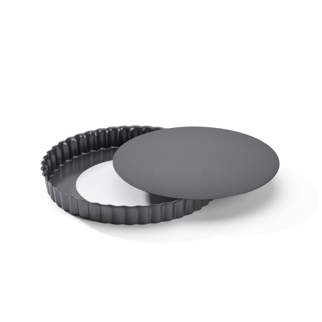 De Buyer Moule à Tarte Rond Cannelé Antiadhésif 20 Cm - Idéal Pour Quiches, Tartes Et Fonds De Pâte Parfaits