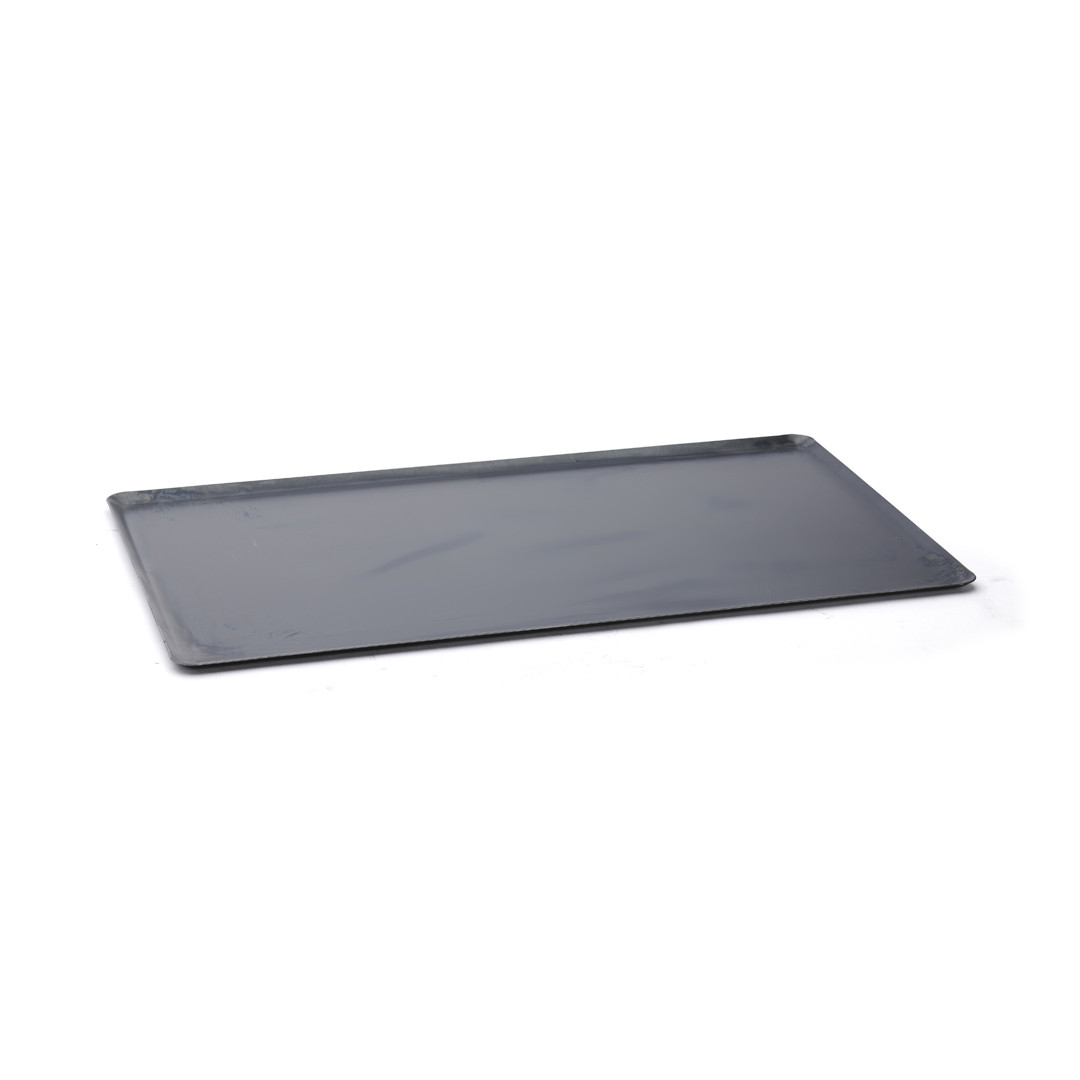 De Buyer Plaque De Cuisson Rectangulaire En Tôle D'Acier Avec Bords Pincés - 40 X 30 Cm - Parfaite Pour Pâtisseries Dorées Et Croustillantes