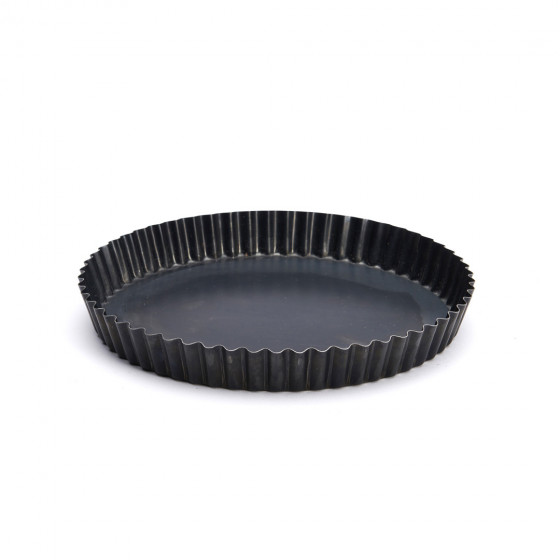 Fluted tart mould removable bottom, steel