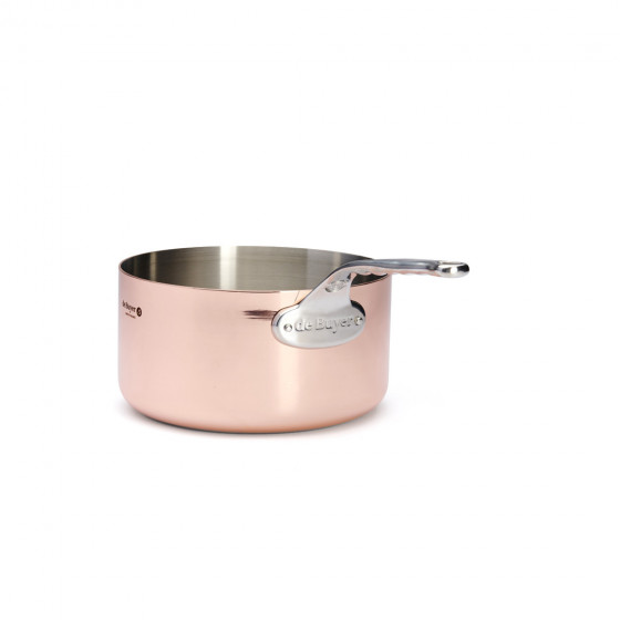 Kupferkasserolle PRIMA MATERA Ø24cm - Edelstahlgriff
