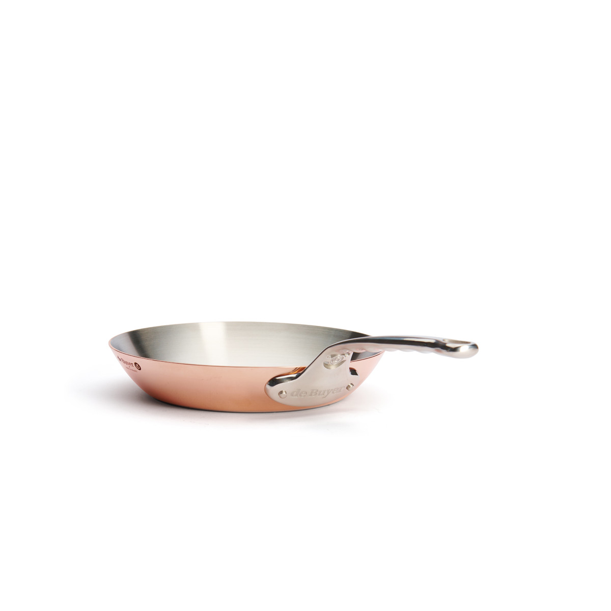 Copper frypan PRIMA MATERA Ø24cm - stainless steel handle