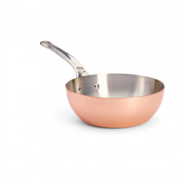 Copper riveted sauté-pan PRIMA MATERA Ø20cm - stainless steel handle